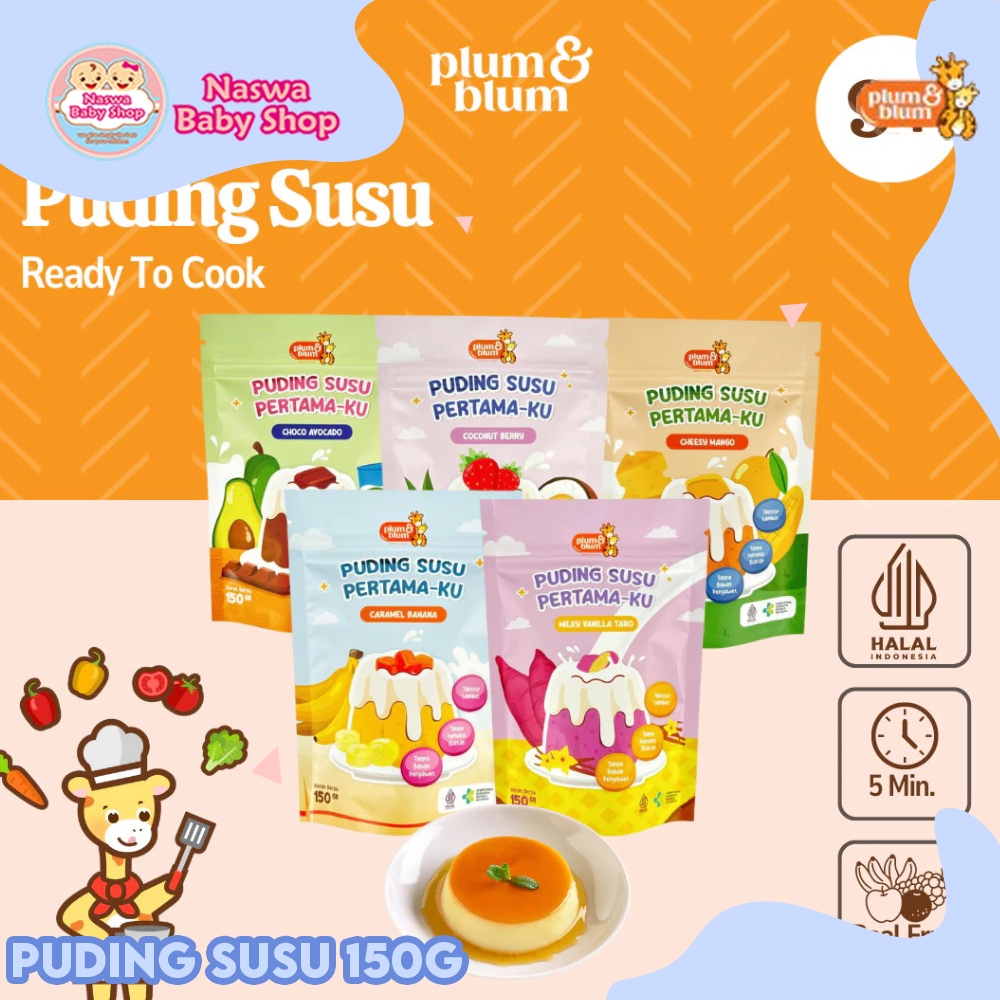 

Plum & Blum Silky Pudding Susu Buah MPASI Bayi Tanpa Pemanis Buatan 150g