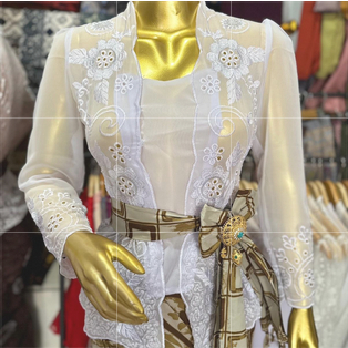 Kebaya jadi bordir matahari