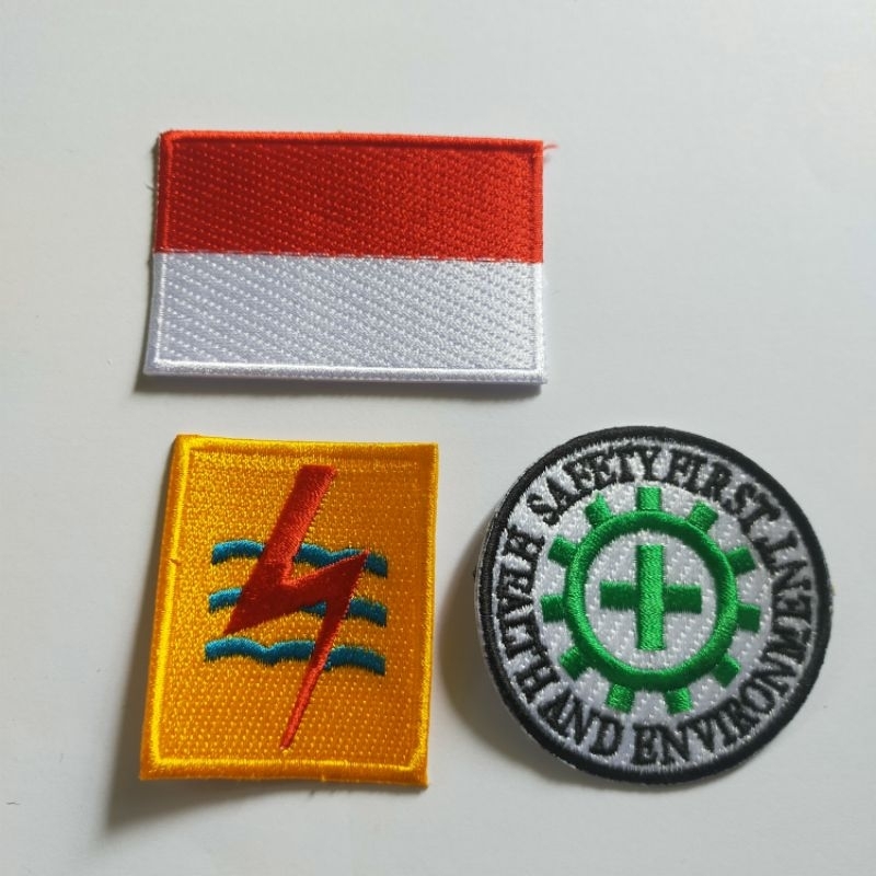 LOGO PLN K3 SAFETY FIRST PLUS MERAH PUTIH