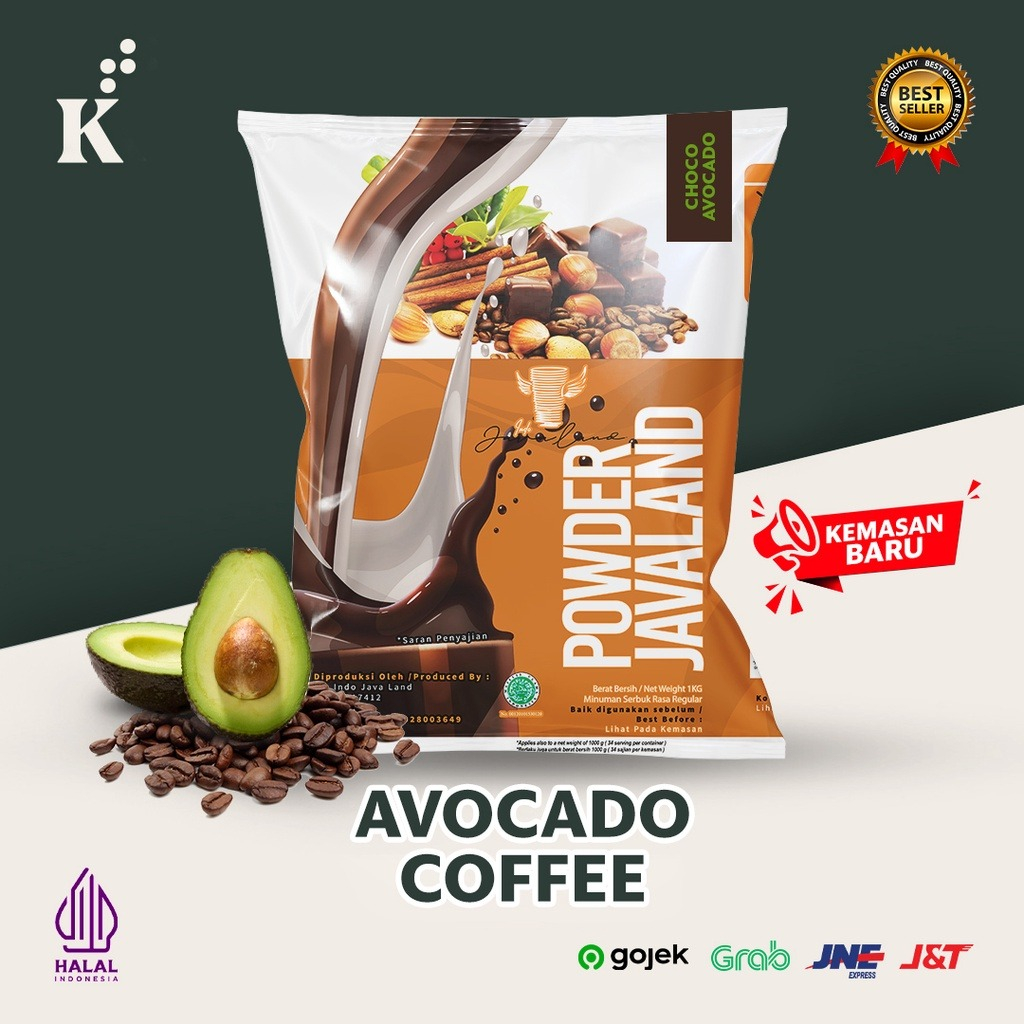 

Bubuk Minuman Avocado Coffee Bubble Powder Drink ORIGINAL Javaland 1kg