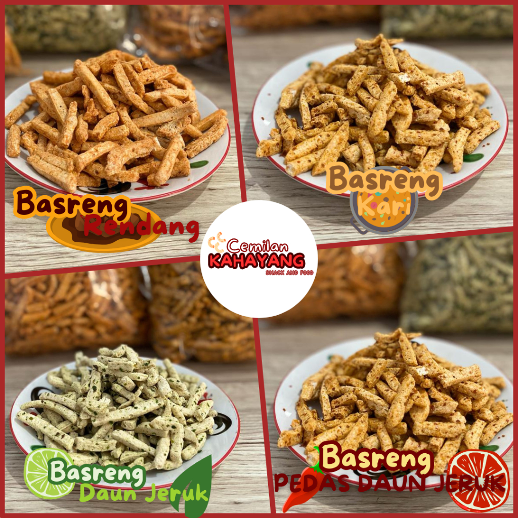 

Basreng Cemilan Kahayang / Basreng Pedas Daun Jeruk / Basreng Daun Jeruk / Basreng kari