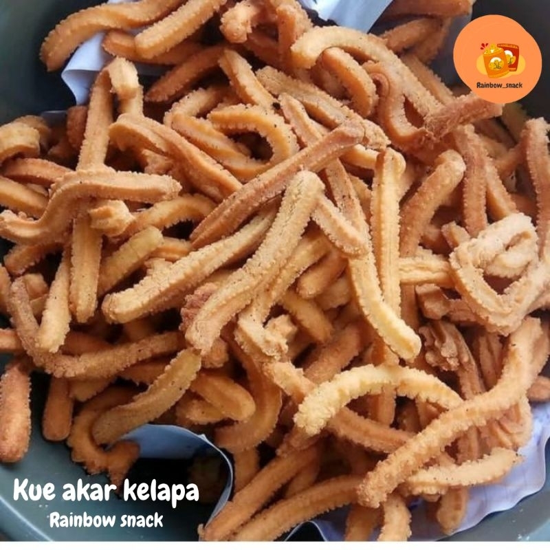 

Kue Akar Kelapa Khas Betawi 250 Gram - rainbow snack