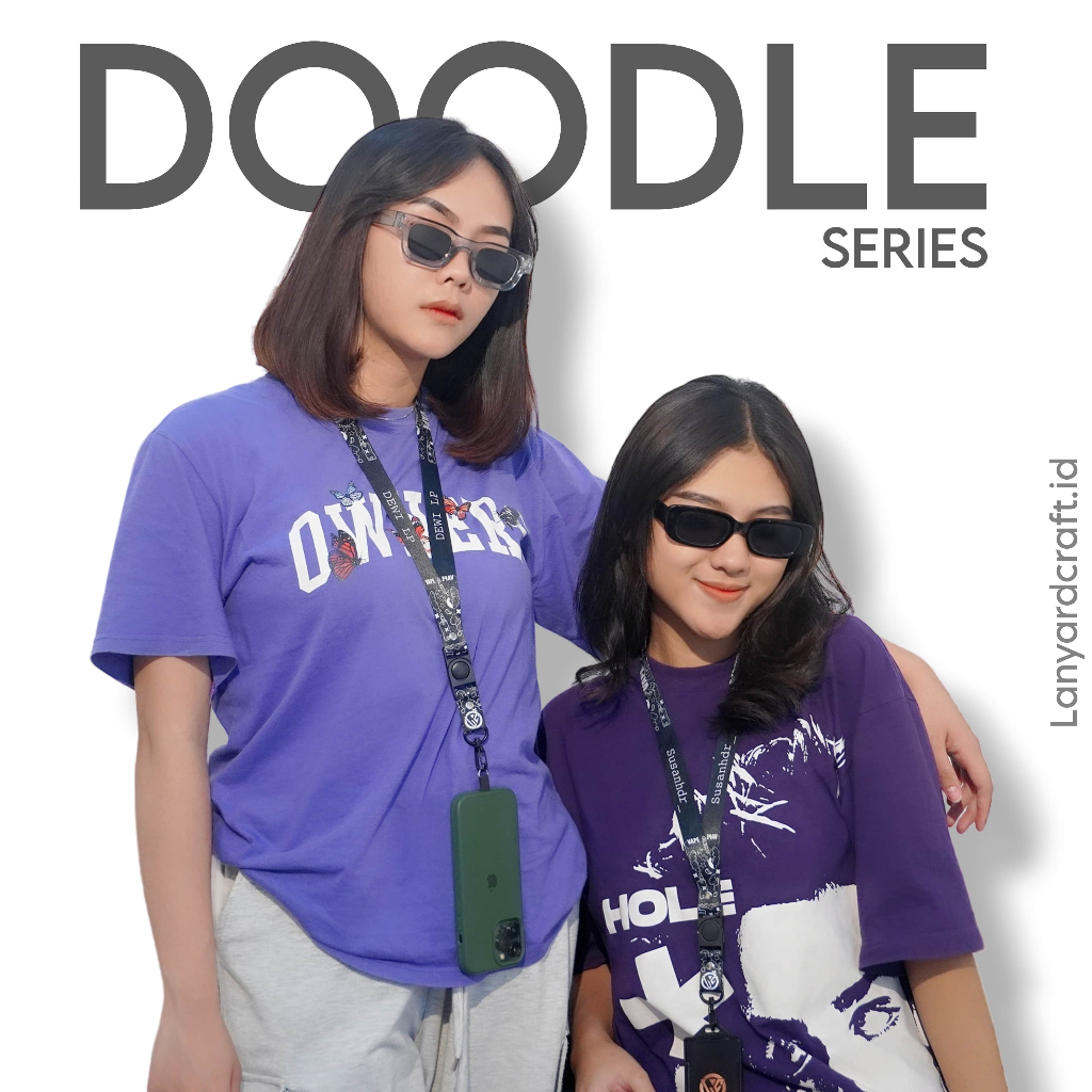 

RK Lanyard Craft Custom Nama Doodle Device Series Various Size