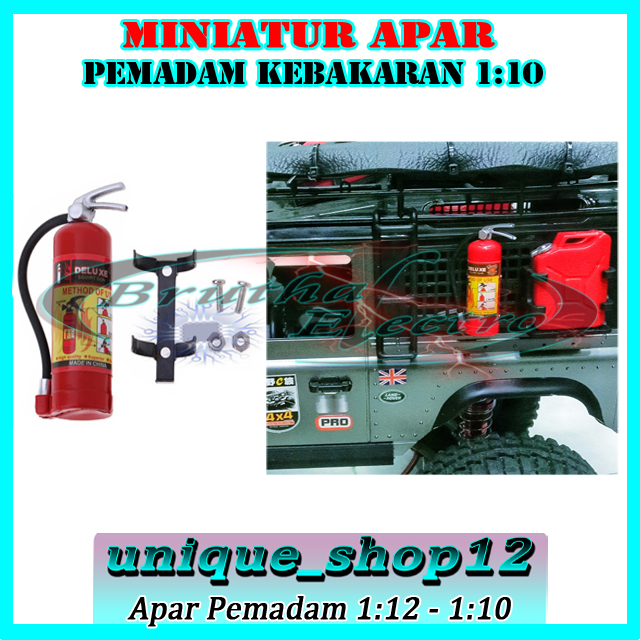 Miniatur RC Aksesoris Pemadam Apar Kebakaran Skala 1 / 10 Untuk Mobil Rc Crawler Axial Scx10 Trx4 Un