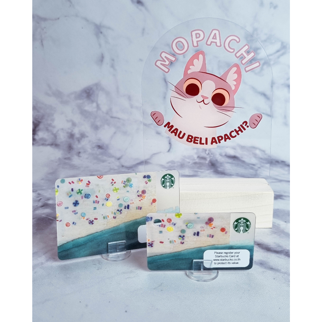 Starbucks Umbrella Beach Mini Card 11047930 11047903