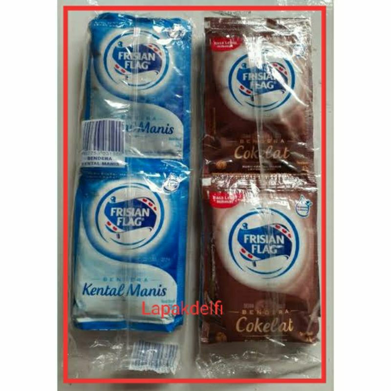 

Frisian Flag renteng isi 6sc X 40gr Kental manis