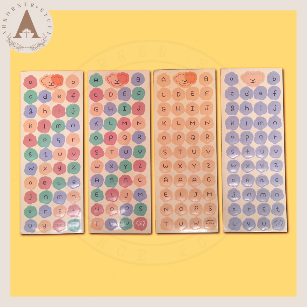 

Stiker Huruf Alfabet for Scrapbook Journaling