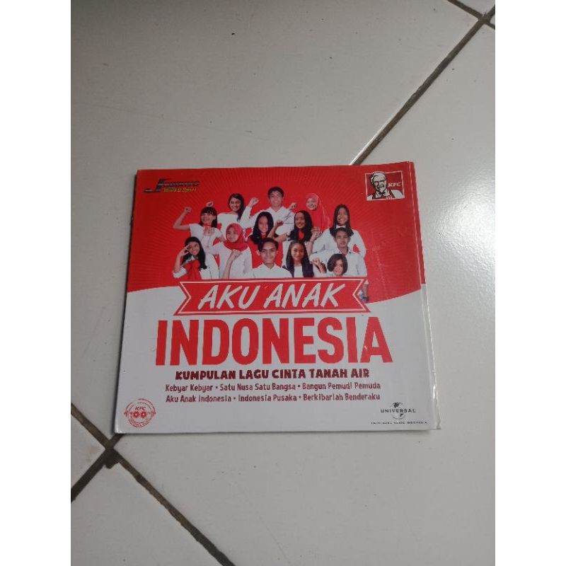 CD Aku anak Indonesia kumpulan lagu cinta tanah air