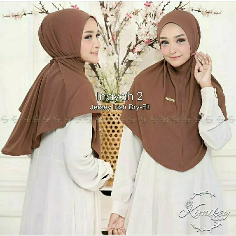 Big sale 12.12 Hijab instan Kimikey Bergo INAYAH menutup dada original premium