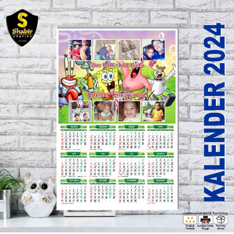 

(BISA COD) Kalender Foto 2025 (CUSTOM) - 10 FOTO KUALITAS TERBAIK