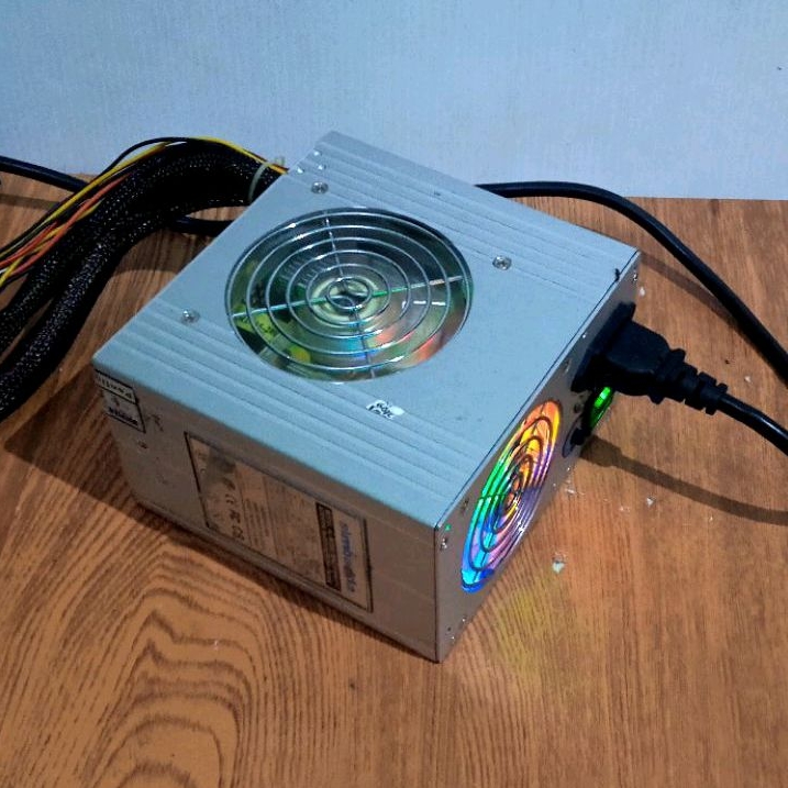 PSU Power Supply Gaming Simbadda Aluminium Case 530 Watt Pure Power