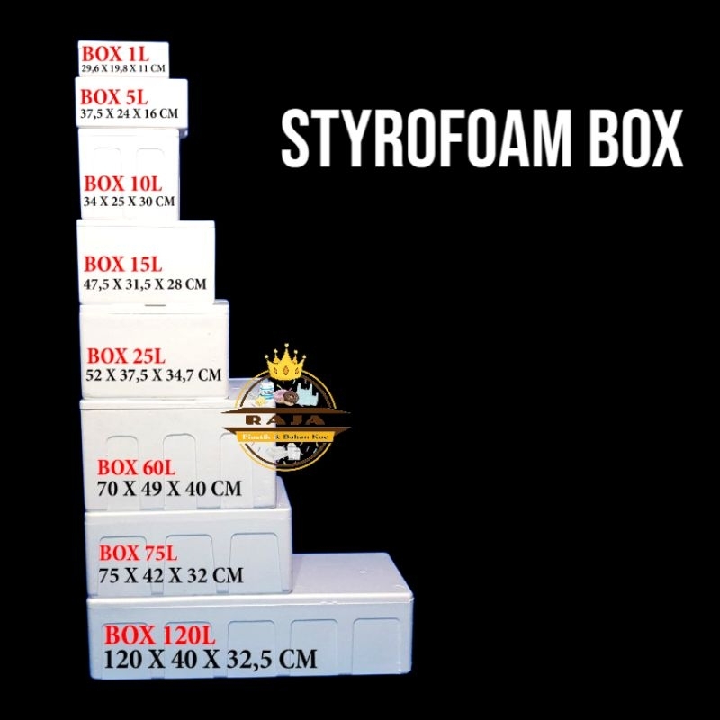 Styrofoam BOX / Kotak Sterofoam / BOX Es Batu ( Instant Only )