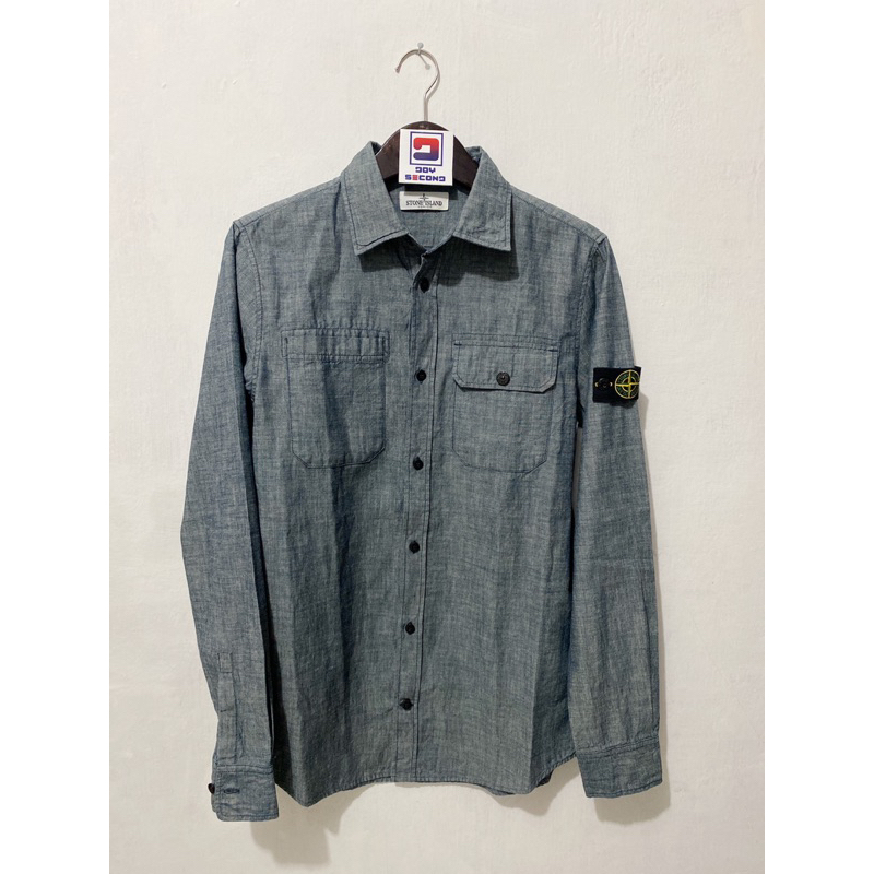 Stone Island Junior Overshirt Chambray