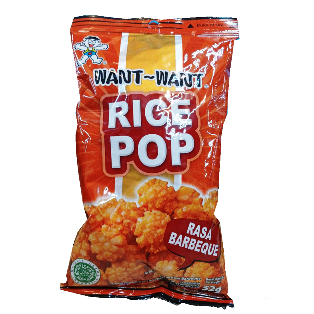 

WANT-WANT RICE POP RASA BARBEQUE 52g