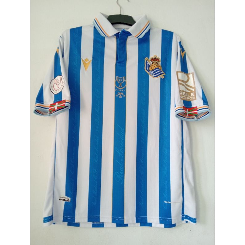 JERSEY REAL SOCIEDAD FINAL CDR 2020 FULL PATCH (SIZE L) + Liverpool&timnas thailand