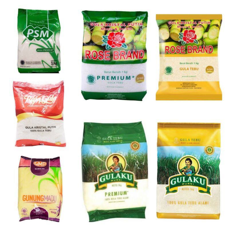 

GULA KEMASAN 1KG ALL PRODUK RANDOM STOK