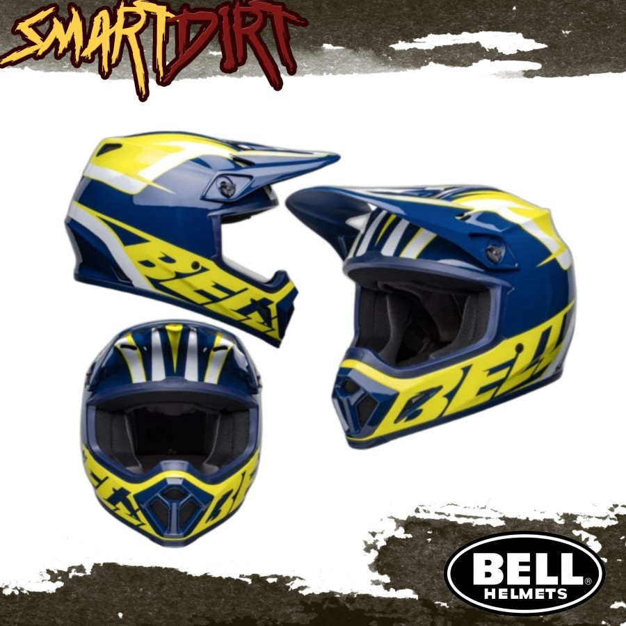 HELM BELL MX9 MIPS SPECIAL EDITION SPARK BLUE HELM CROSS BELL ORIGINAL