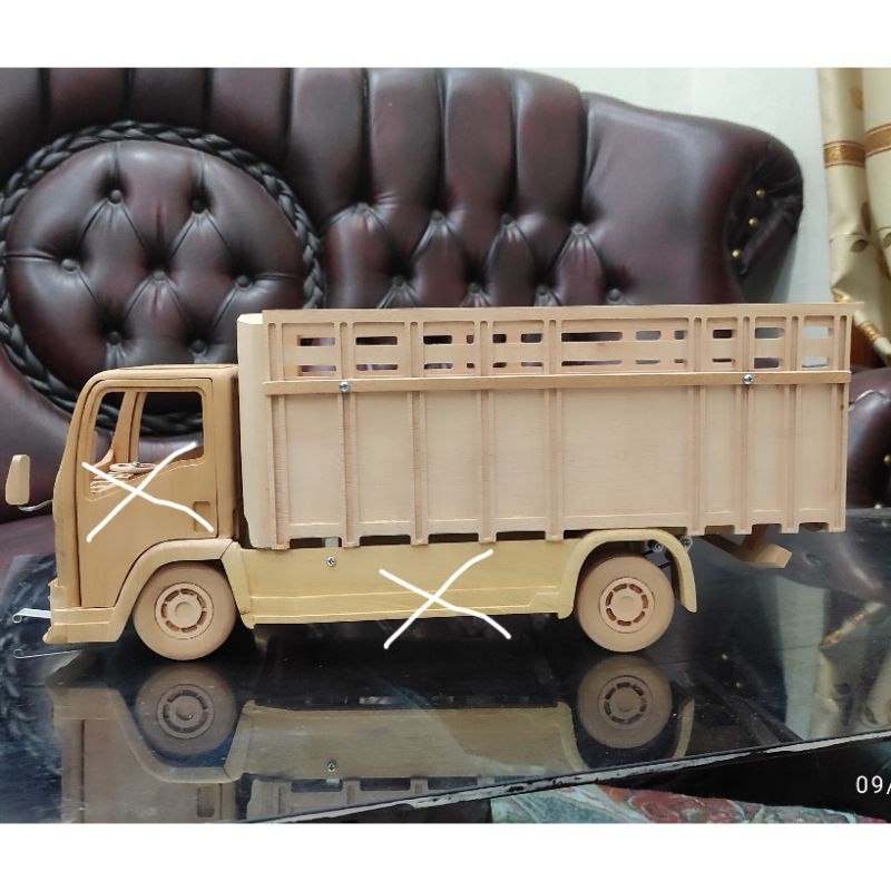 Bak Miniatur Truk Kayu Skala 14