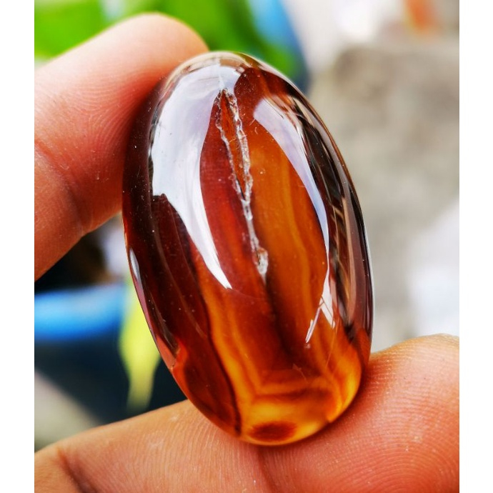 Batu akik natural combong hitam