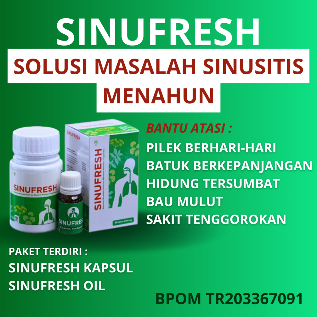 Sinufresh Obat Sinusitis Pilek Menahun Sinufres