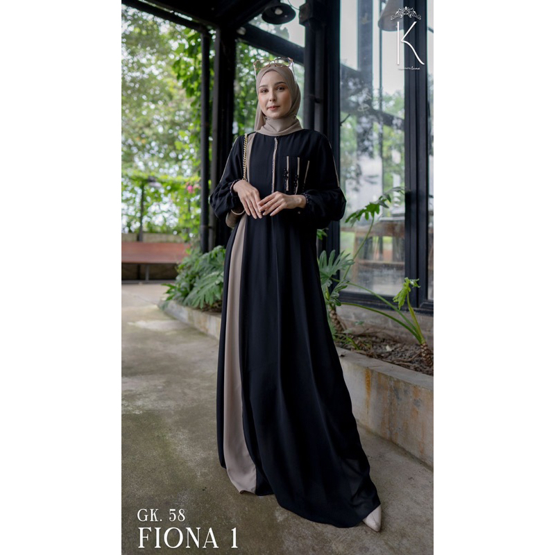 FIONA DRESS by Luna Hijab | Luna Kemayu |Gamis elegan
