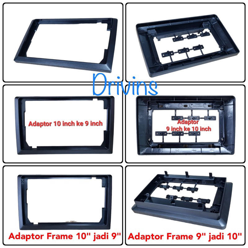 REKOMENDASI Frame Adaptor Head Unit Double Din Android Head Unit 9 Inch ke 10 Inch Dan Head Unit 10