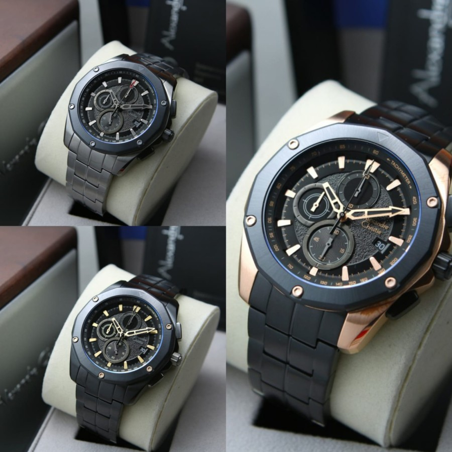 JAM TANGAN PRIA ALEXANDRE CHRISTIE AC 6663 AC6663 MCB STAINLESS TERBARU ORIGINAL