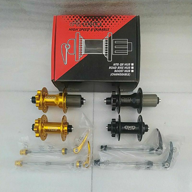 Hub FreeHub Sepeda OXO 28H (4 Bearing Jangkrik - Quick Release)