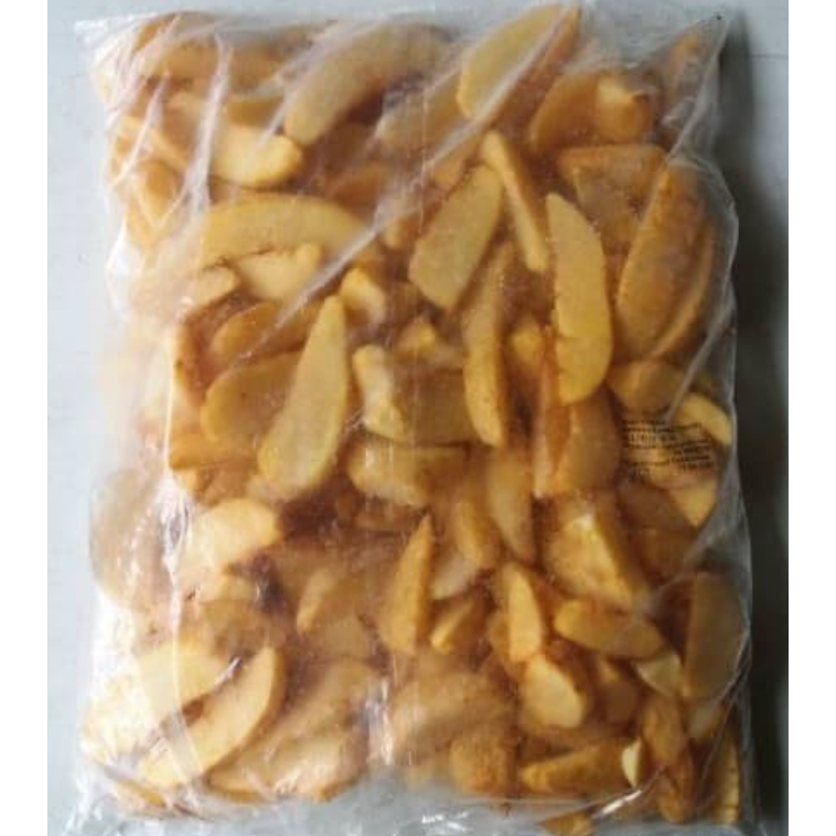 

POTATO WEDGES 2.5 KG 1 KG 500 GR AVIKO CURAH REPACK KENTANG BEKU GORENG