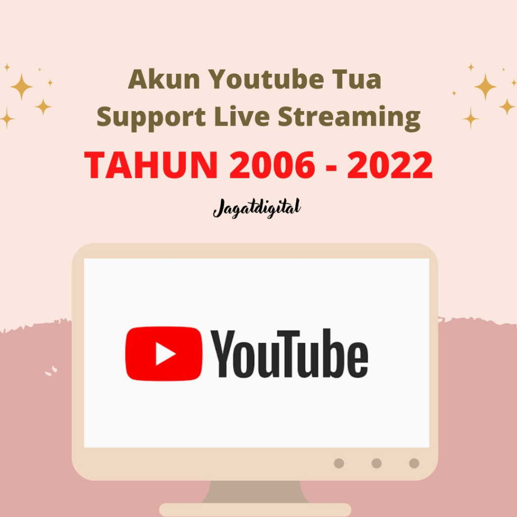 Akun Youtube Tua/Lawas Tahun 2006-2023 | Private dan Bergaransi