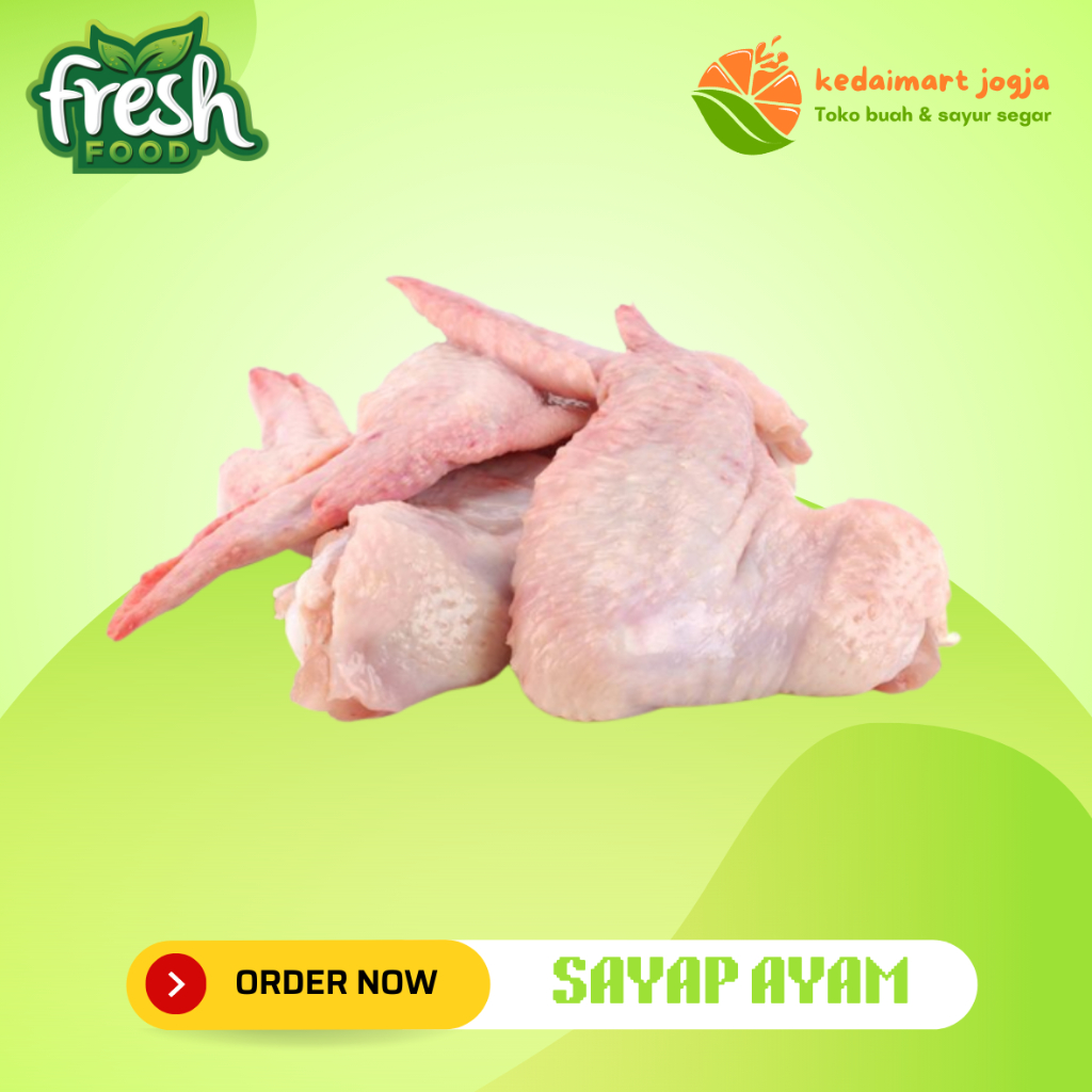 

Sayap Ayam Segar / Chicken Wings Fresh 1 Kg Kedaimart Jogja