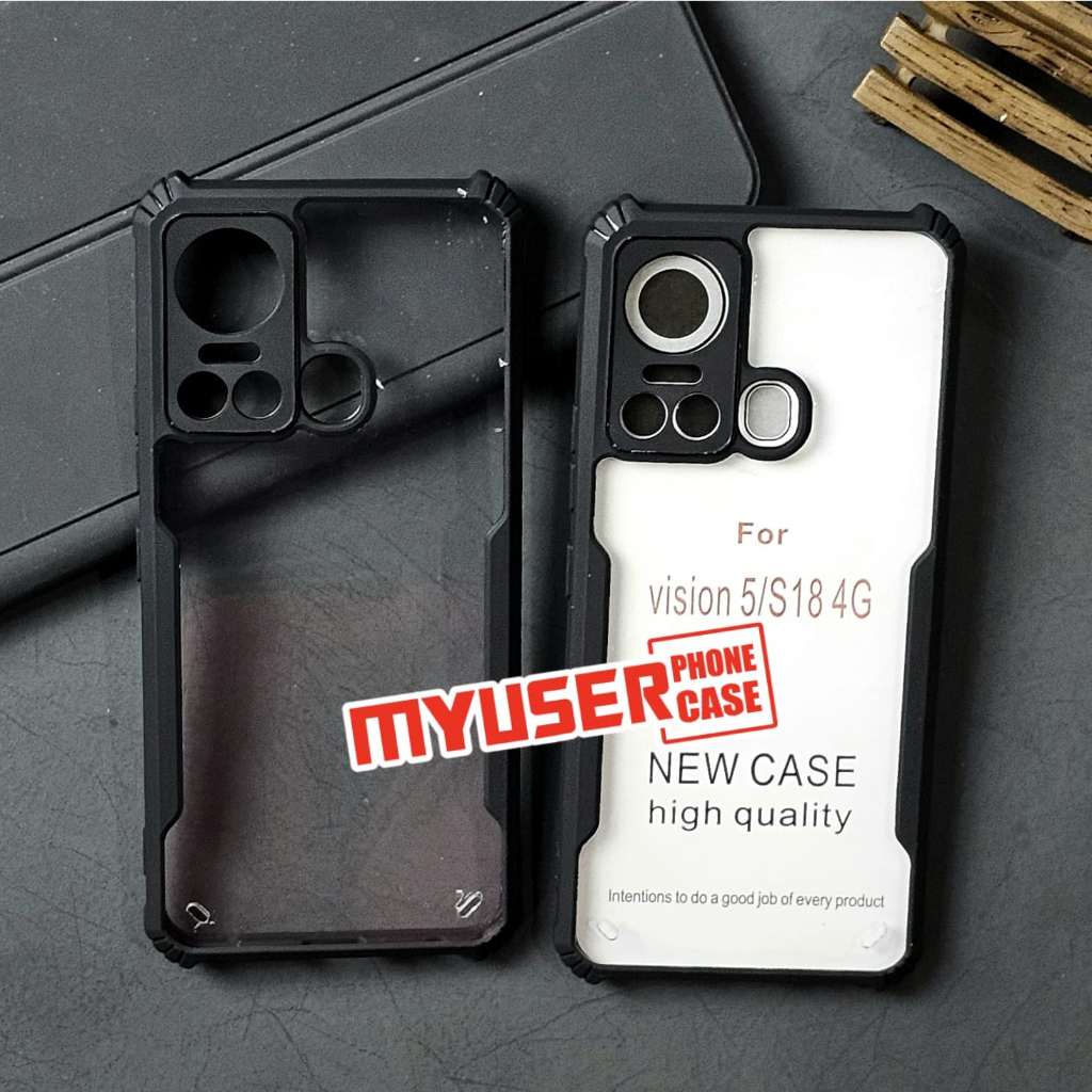 ITEL VISION 5 CASE ITEL VISION 1 PRO ITEL VISION 2 ARMOR FUSION SHOCKPROOF TRANSPARENT CASE ITEL VIS