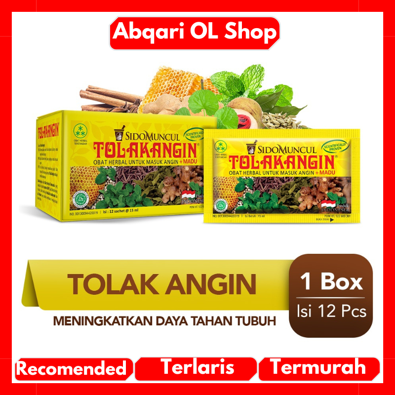 

Tolak Angin Cair Obat Herbal Untuk Masuk Angin Plus Madu Dapat 1 Box Isi 12 Saset