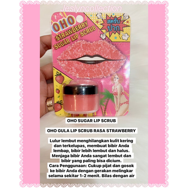OHO SUGAR LIP SCRUB 25 gr ORIGINAL THAILAND