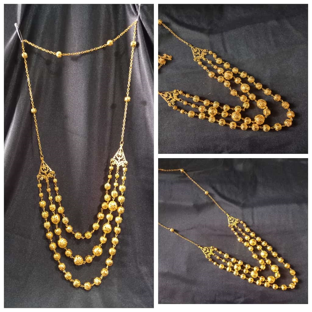 Kalung makassar dewasa bulat bulat, kalung adat makassar