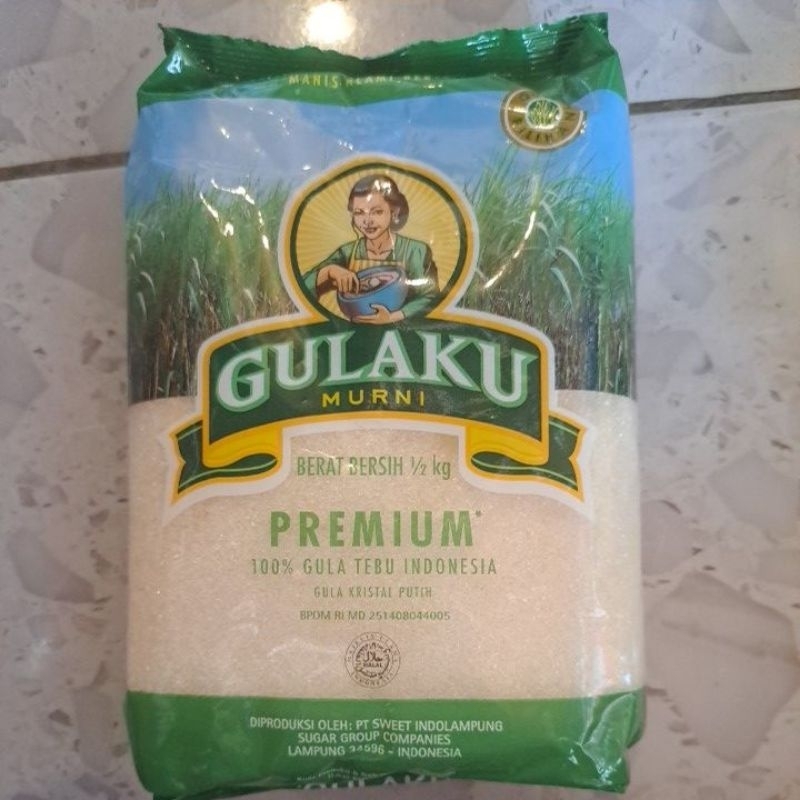 

Gula Pasir ½ kg Gulaku 500 gram