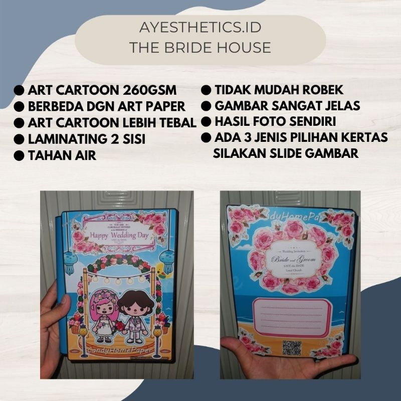 BUKU TOCA BOCA WORLD BOOK LIFE THE BRIDE HOUSE / SANGAT TEBAL ART KARTON 260GSM LAMINASI 2 SISI ANTI