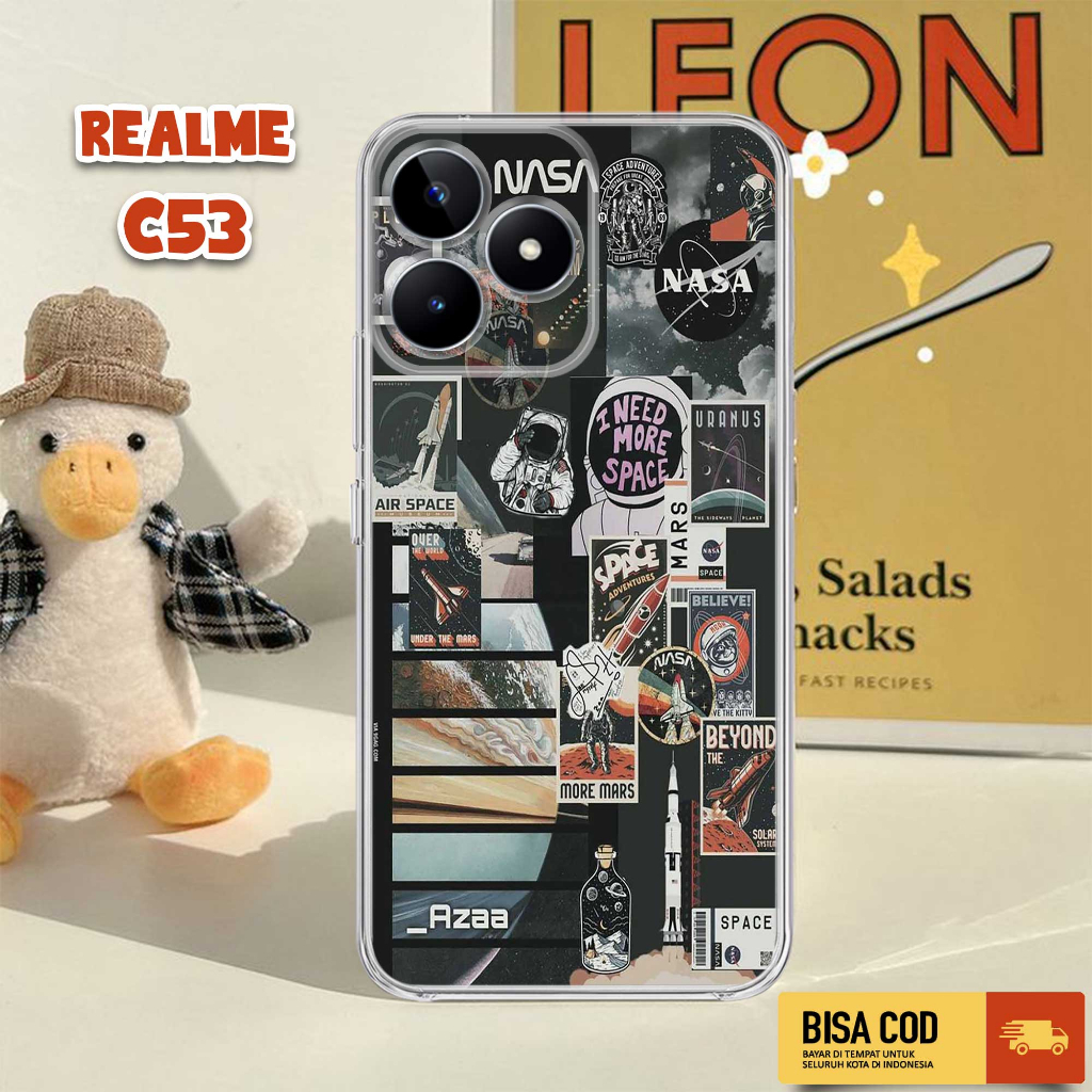 Case REALME C53 2023 - Casing REALME C53 4G TERBARU - MOTIF NASA - Softcase Premium Glossy - Casing 