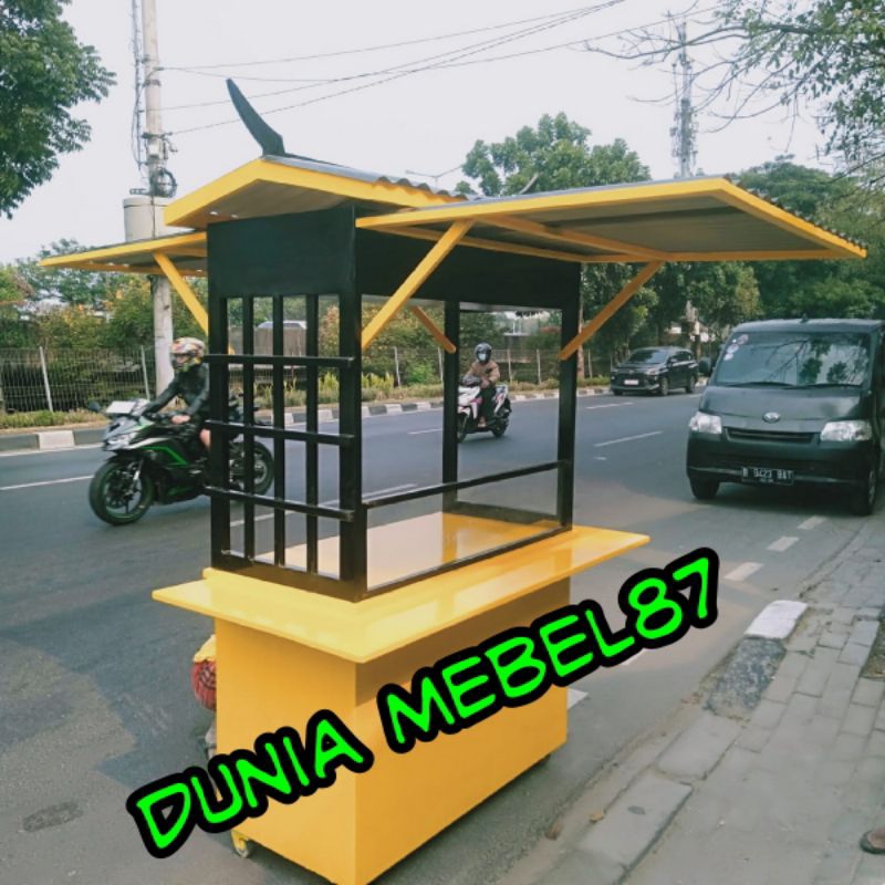 gerobak kayu Gerobak jepang booth kayu jati Belanda