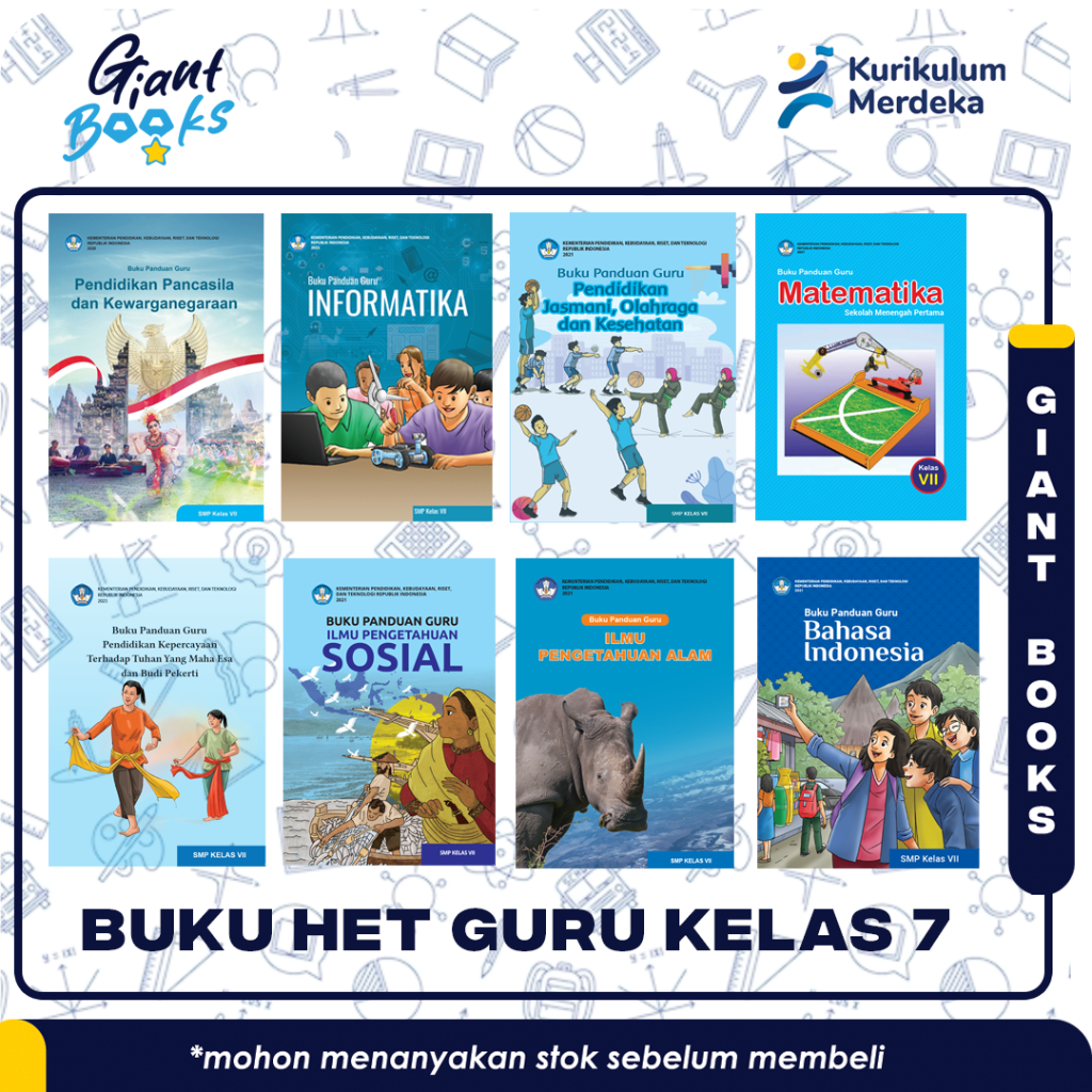 GIANT Books – (KURIKULUM TERBARU) Buku Guru / Buku Teks Utama HET Kurmer Sekolah SMP Kelas 7 - Kurik