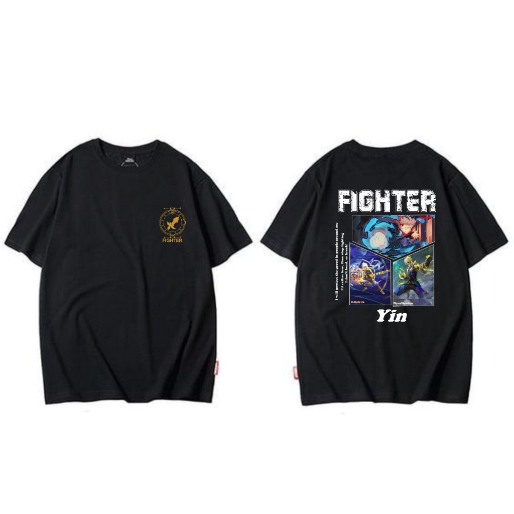KAOS HERO MLBB YIN PREMIUM QUALITY BAJU GAMING MOBILE LEGENDS ANAK DAN DEWASA UNISEX