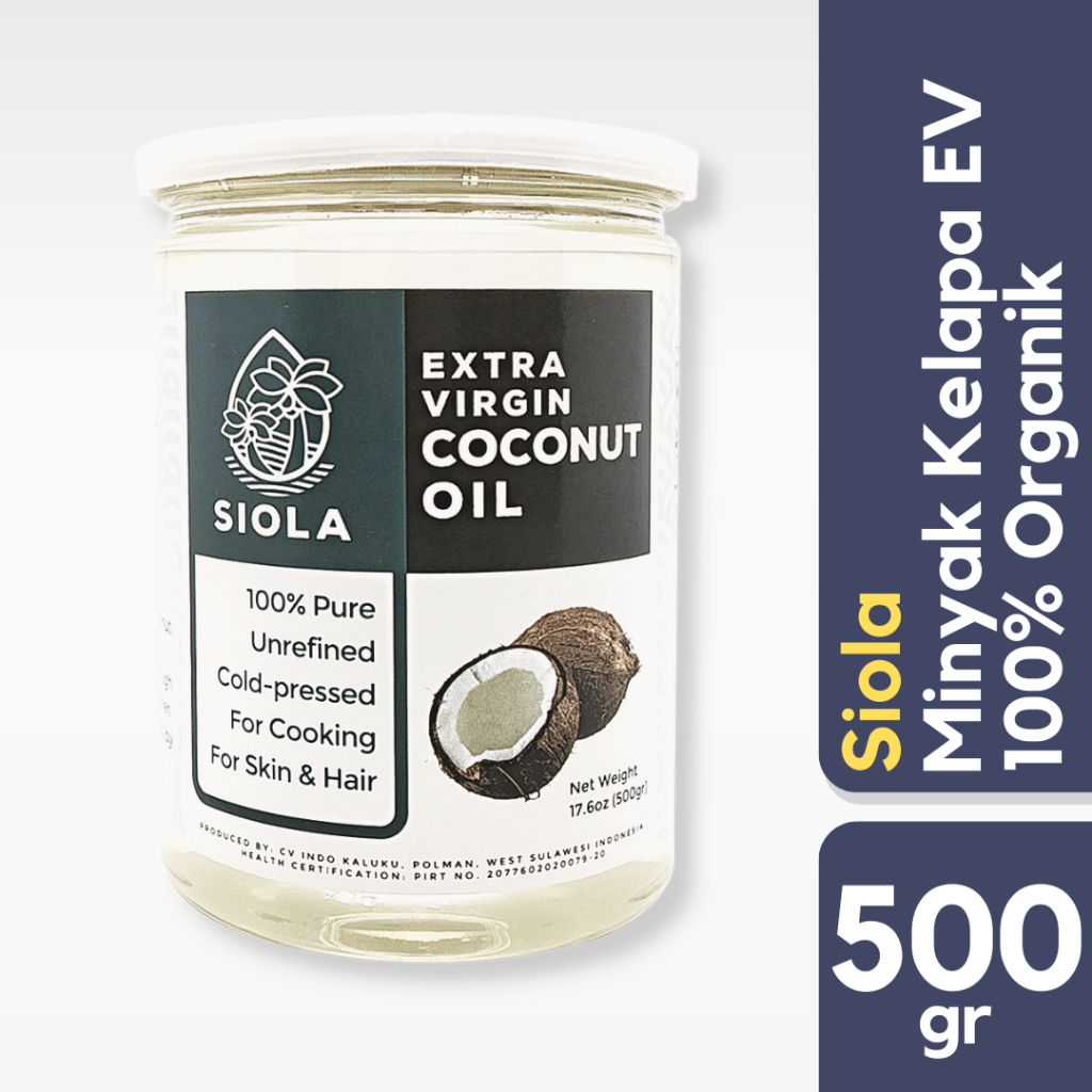 

Siola - Virgin Coconut Oil 550ml - Minyak Kelapa Murni Alami - Organik - Fresh VCO - EVCO - Jagapati