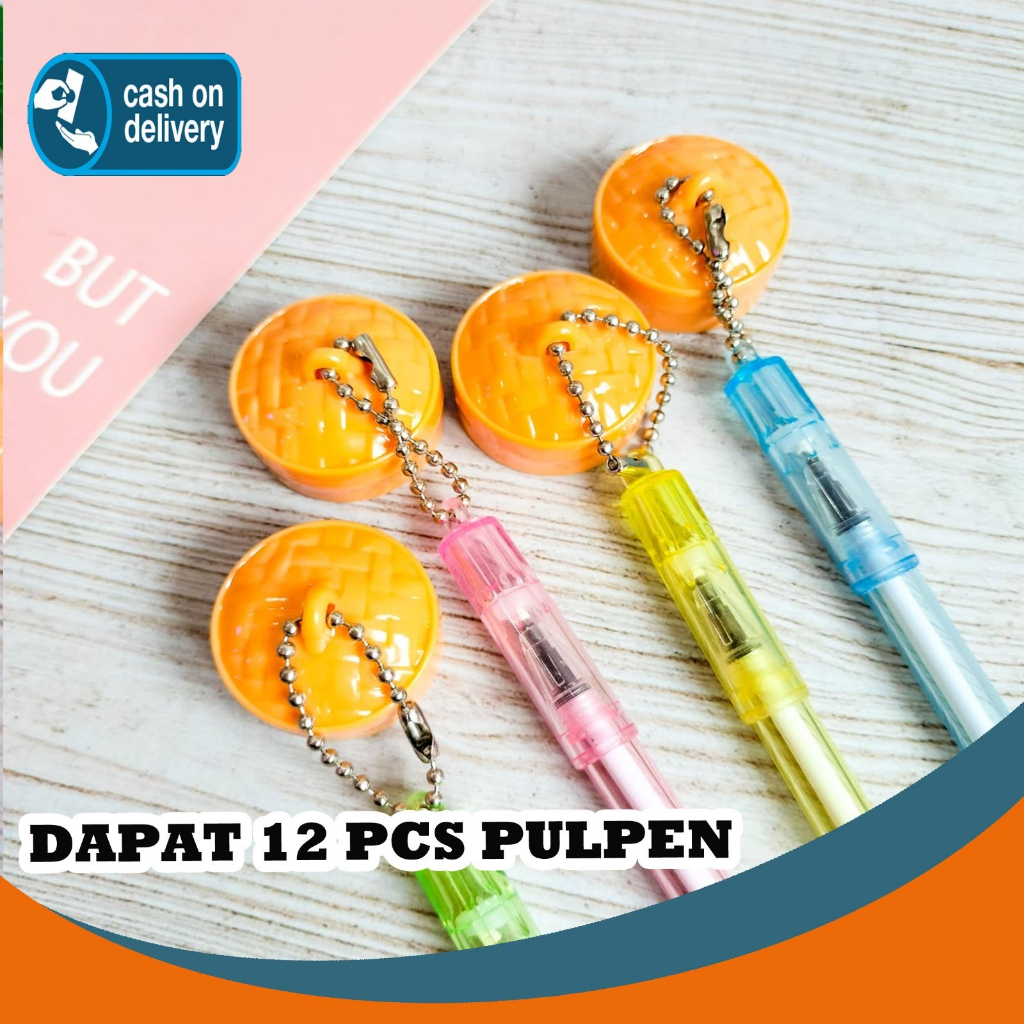 

SELUSIN PULPEN DIMSUM BAKPAO WAJAH KELINCI ISI 12 PCS LUCU PEN GANTUNGAN BOLPEN ALAT TULIS KANTOR COD TERMURAH