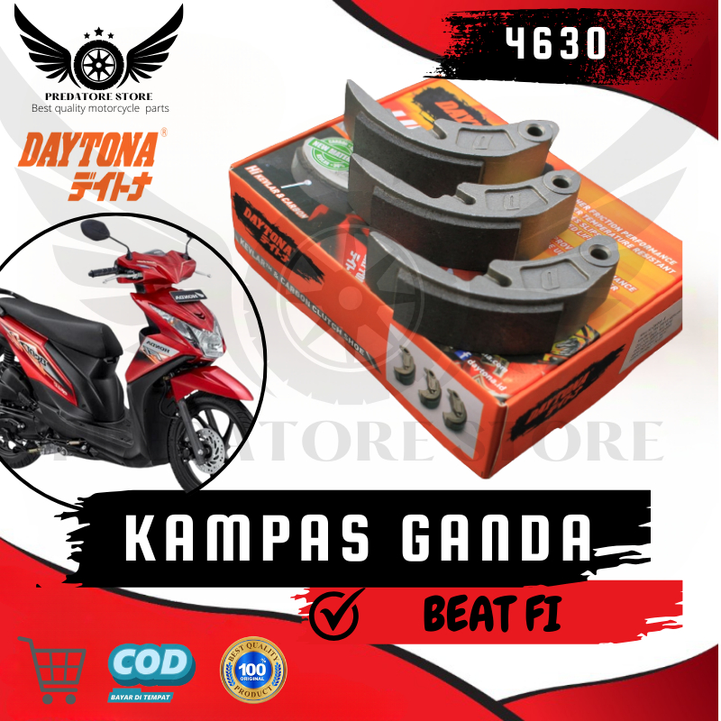 Kampas Ganda BEAT FI Racing Daytona Original