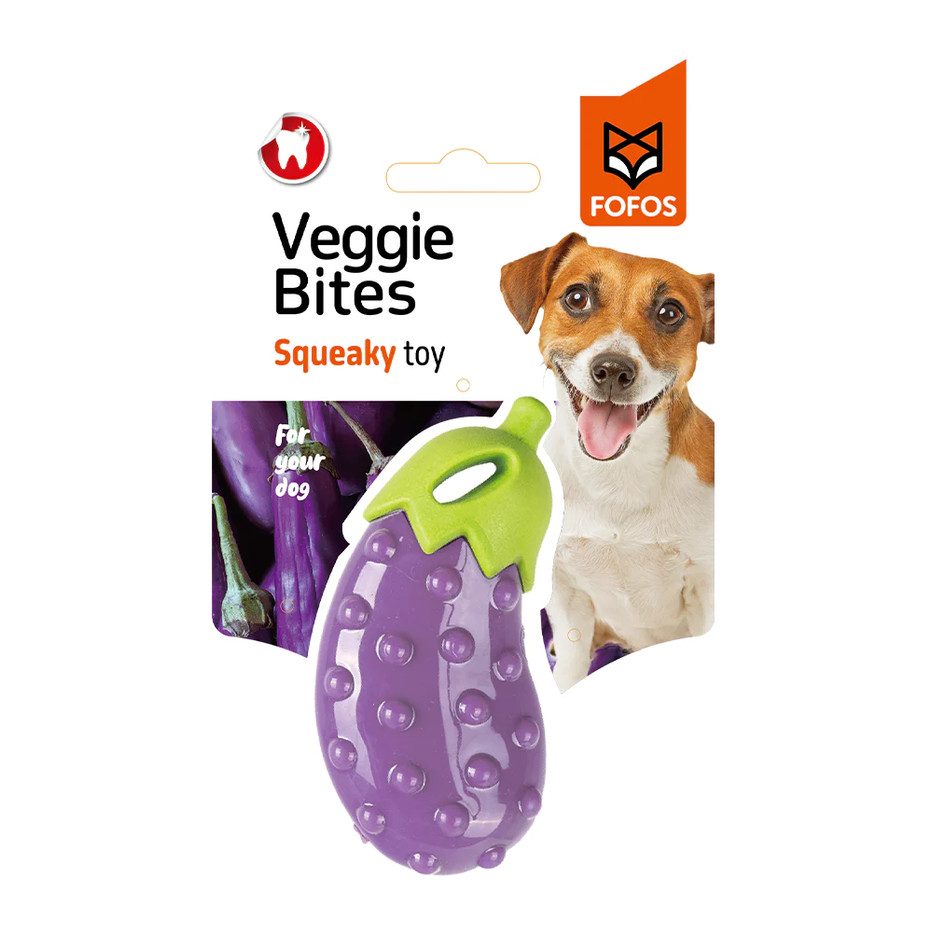 Fofos Veggie-Bites Loud Squeaky Dog Toy (L)