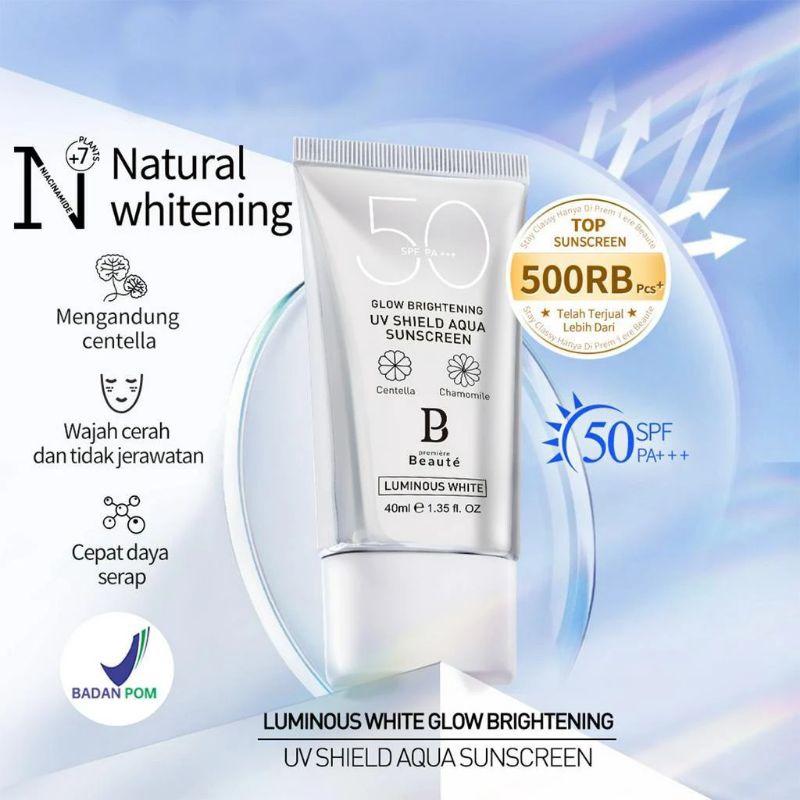 Premiere Beaute Luminous White Series Glow Brightening UV Sunscreen