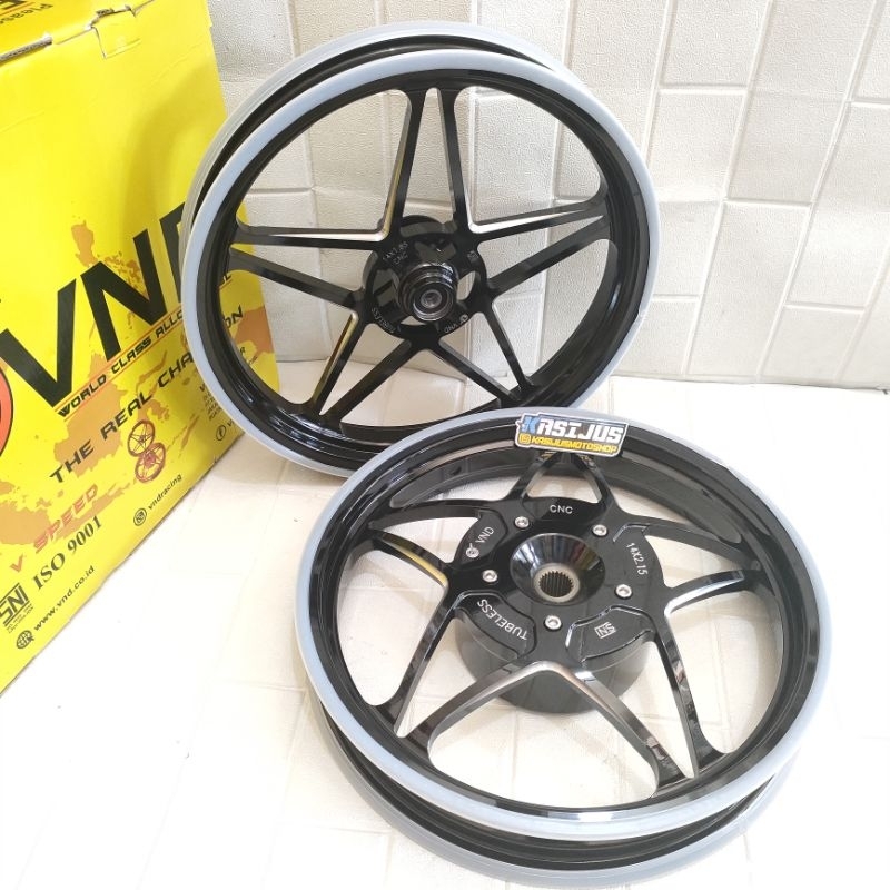 velg vnd vsped bintang beat Scoopy hitam original vnd generasi king speed