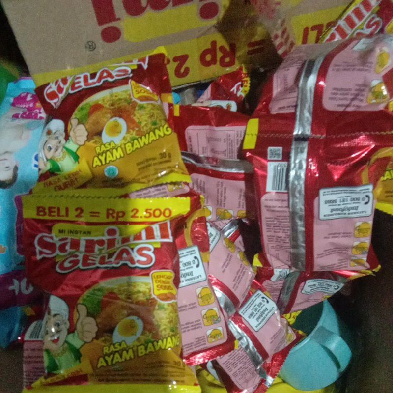 

1 renceng sarimi gelas isi 10 pcs