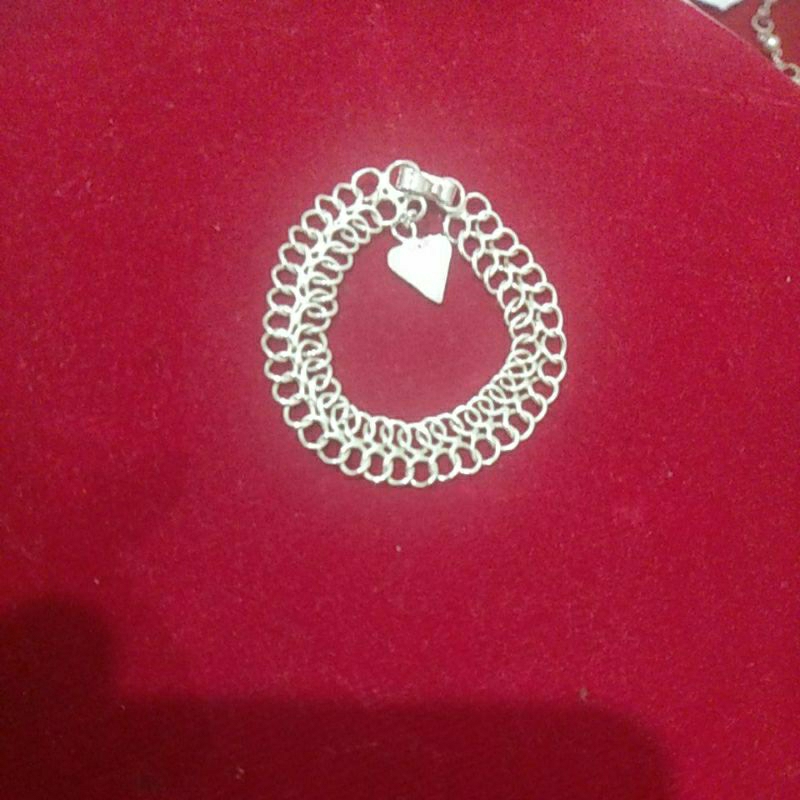 gelang perak anak model kembar model lipan gelang perak asli