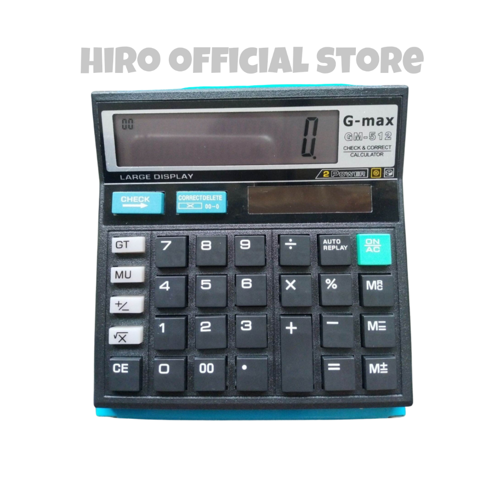 

Kalkulator 12 Digit / Calculator G-MAX 512 / Alat Hitung (1 Pcs)